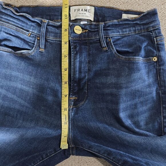 FRAME Denim Le High Slit Hem Skinny Jeans - Size 28 - Picture 8 of 14